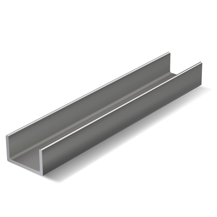 Profil U  - hliník - EN AW  6060