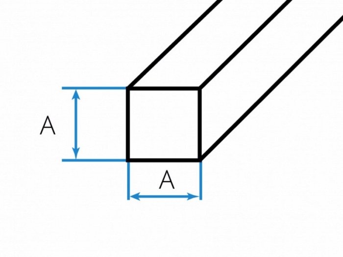 Tyč štvorhranná  - hliník - EN AW  6060